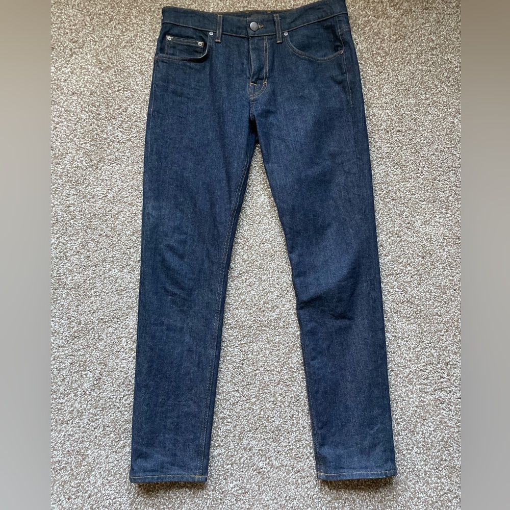 DSTLD Men’s jeans Cigarette Slim Skinny Dark Wash Blue 32x30